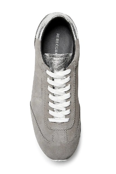 Shop Rebecca Minkoff Grey Platform Sneakers | Susanna Women's Sneaker |  In Grey And Silver