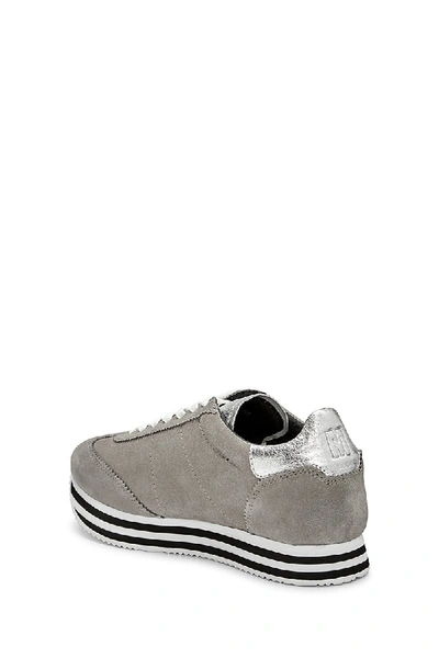 Shop Rebecca Minkoff Grey Platform Sneakers | Susanna Women's Sneaker |  In Grey And Silver