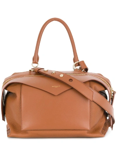 Shop Givenchy Medium Sway Tote Bag In Brown