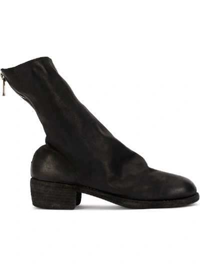 Shop Guidi Zip-up Fitted Boots