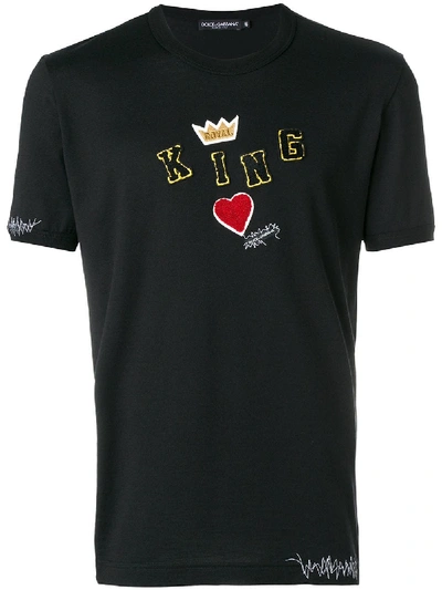 Shop Dolce & Gabbana King Patch T-shirt