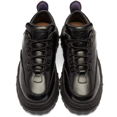 Shop Eytys Black Leather Angel Sneakers