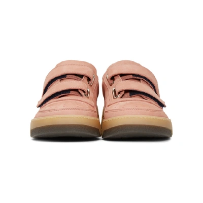 Shop Acne Studios Pink Perey Sneakers In Dusty Pink