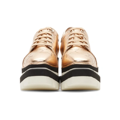 Shop Stella Mccartney Rose Gold Sneak-elyse Stars Sneakers In 8395 Roseg/