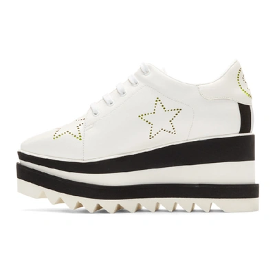 Shop Stella Mccartney White Sneak-elyse Stars Sneakers