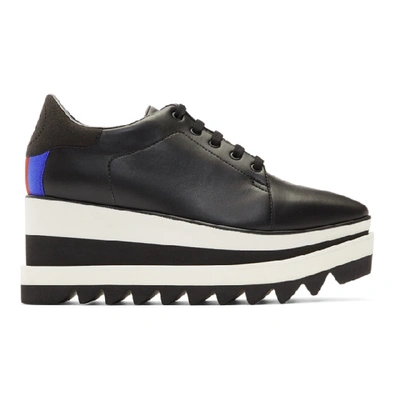 Shop Stella Mccartney Black Sneak-elyse Trainers In 1093 Blk/ex