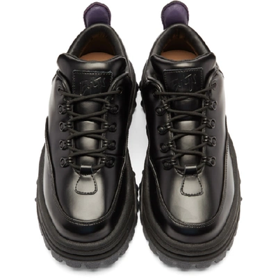 Shop Eytys Black Leather Angel Sneakers