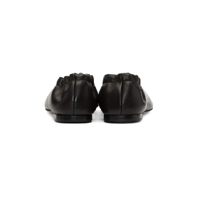 Shop Acne Studios Black Oddry Ballerina Flats