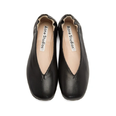 Shop Acne Studios Black Oddry Ballerina Flats