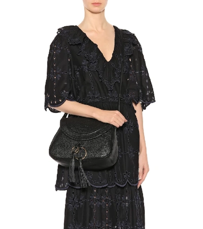 Shop See By Chloé Polly Leather Shoulder Bag In Black