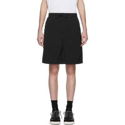 Shop Alexander Wang Black Classic Black Piped Shorts In 001 Black