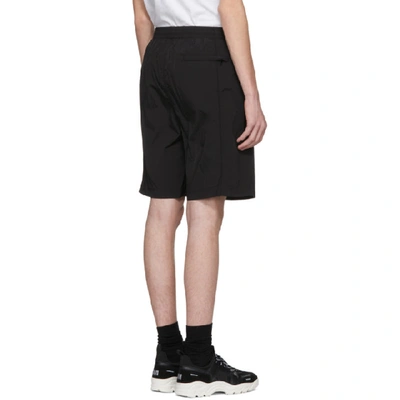 Shop Alexander Wang Black Classic Black Piped Shorts In 001 Black