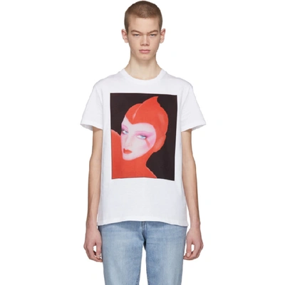 Shop Stella Mccartney White Venus Print Idol T-shirt In 9000 White