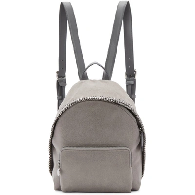 Shop Stella Mccartney Grey Small Falabella Backpack