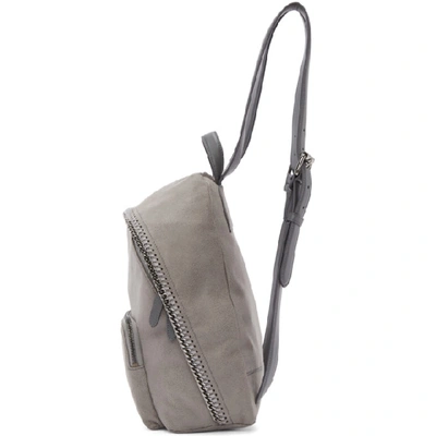 Shop Stella Mccartney Grey Small Falabella Backpack