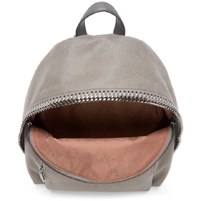 Shop Stella Mccartney Grey Small Falabella Backpack