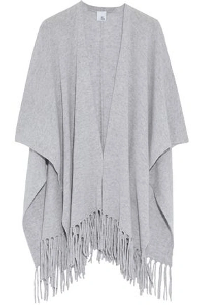 Shop Iris And Ink Woman Francis Fringed Cashmere Wrap Gray