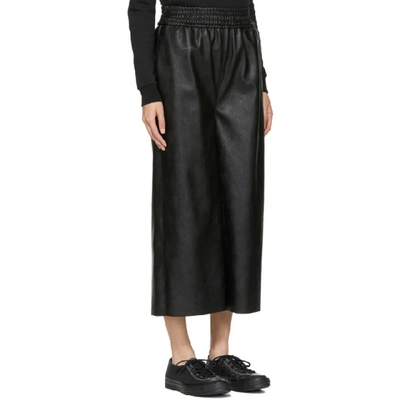 Shop Stella Mccartney Black Faux-leather Mya Trousers In 1000 Black