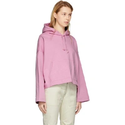 Shop Acne Studios Pink Joghy Hoodie In Candy Pink