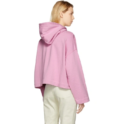 Shop Acne Studios Pink Joghy Hoodie In Candy Pink