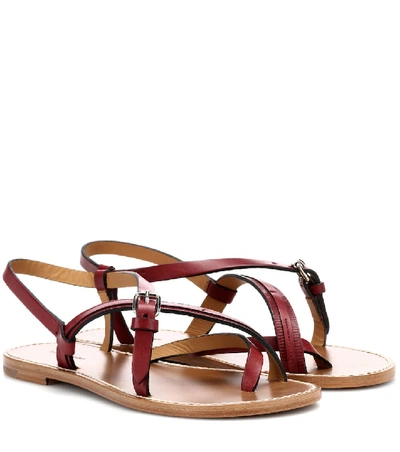 Shop Isabel Marant Jingo Leather Sandals