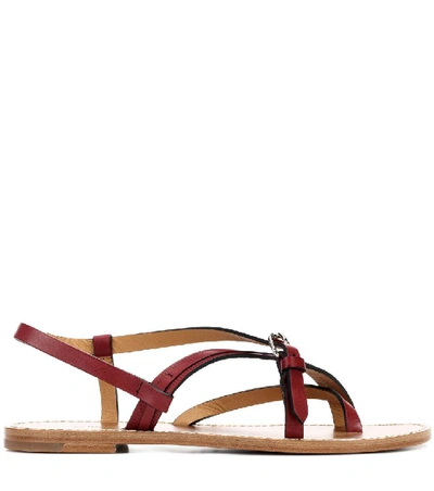 Shop Isabel Marant Jingo Leather Sandals