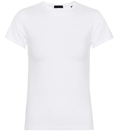 Shop Atm Anthony Thomas Melillo Cotton-jersey T-shirt In White