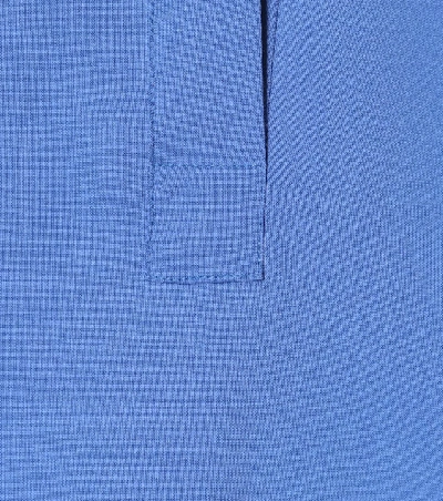 Shop Max Mara Wool-blend Blouse In Blue