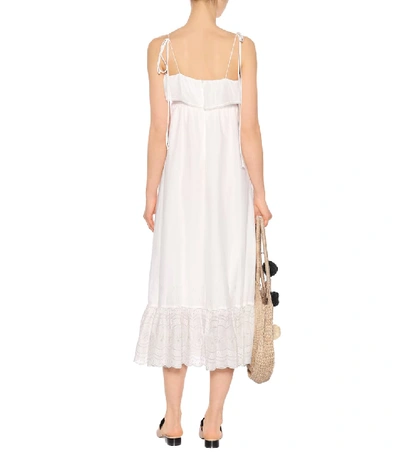 Shop Athena Procopiou Sunday Morning Cotton Maxi Dress In White