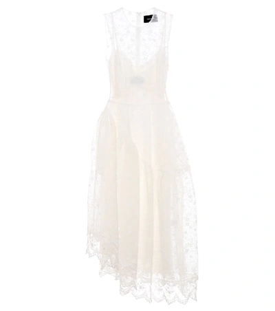 Shop Simone Rocha Floral Lace Dress In White