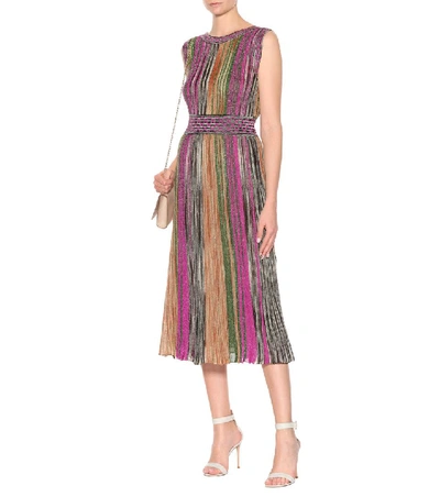Shop Missoni Metallic Striped Dress