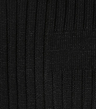 Shop Calvin Klein 205w39nyc Ribbed Cotton-blend Knit Dress