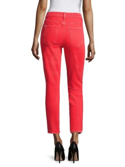 Shop Ao.la Good High-rise Ankle Skinny Jeans In Perfect Poppy