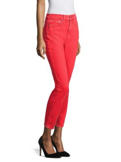 Shop Ao.la Good High-rise Ankle Skinny Jeans In Perfect Poppy