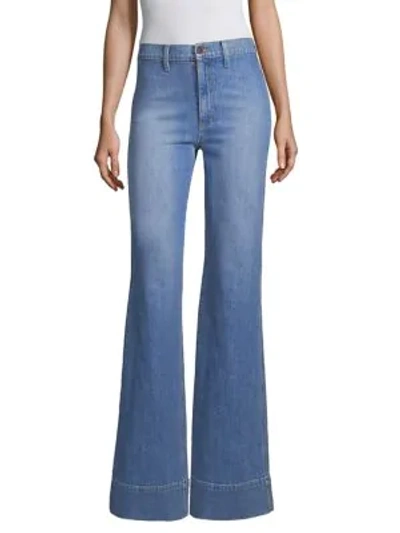 Shop Ao.la Gorgeous High-rise Flare Jeans In Sweet Emotion