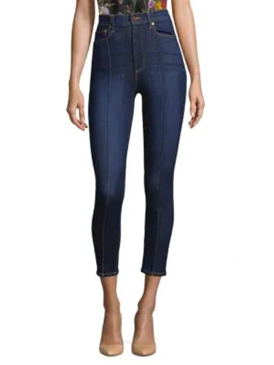 Shop Ao.la Good Dream High-rise Pintuck Skinny Jeans In Dreamon