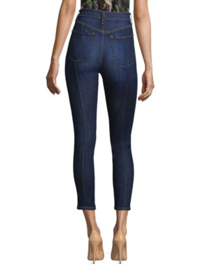 Shop Ao.la Good Dream High-rise Pintuck Skinny Jeans In Dreamon