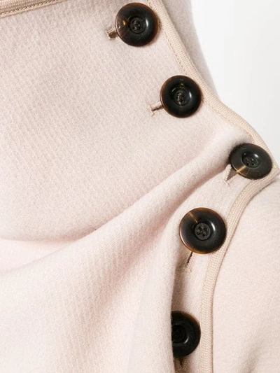 Shop Chloé Asymmetric Draped Coat