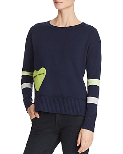 Shop Lisa Todd Heartthrob Stripe Sweater In Navy