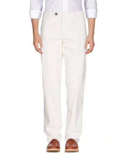 Shop Brunello Cucinelli Pants In Ivory