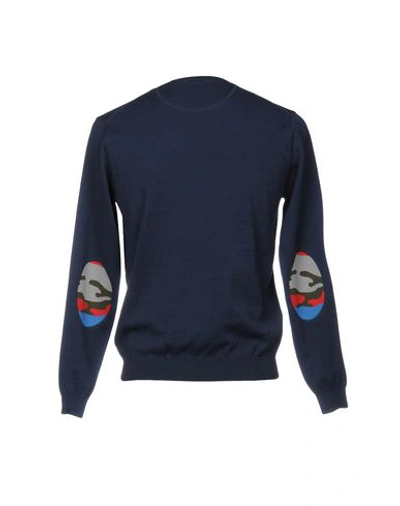 Shop Sun 68 Sweaters In Dark Blue