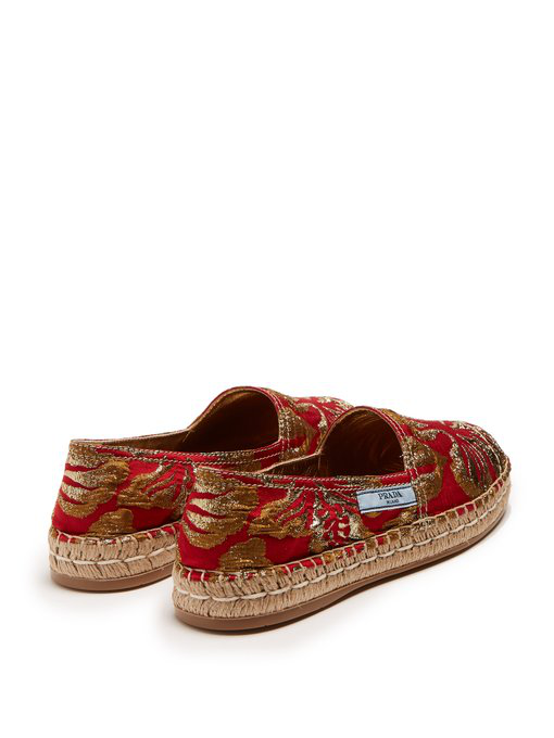 prada brocade espadrilles