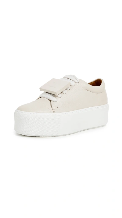 Shop Acne Studios Drihannah Sneakers In Off White/amber