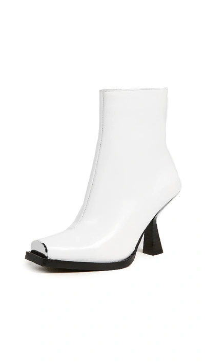 Shop Jeffrey Campbell Hiatus Square Toe Boots In White Box