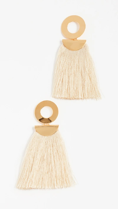 Shop Lizzie Fortunato Go-go Crater Earrings In Champagne