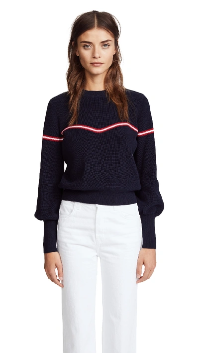 Shop The Fifth Label Accent Sweater In Navy