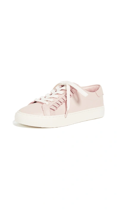 Shop Tory Sport Ruffle Sneakers In Pink/white