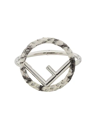 Shop Fendi F Is F Bracelet - Metallic