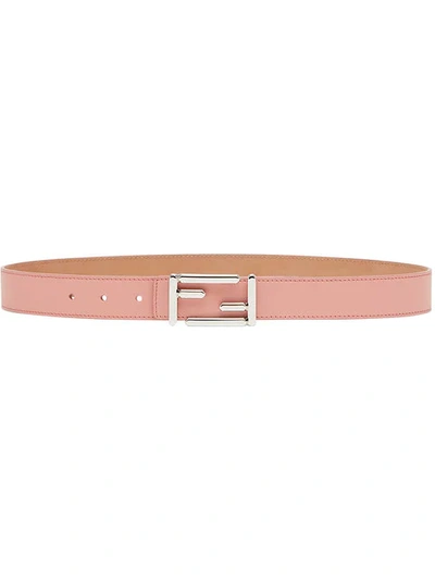 Shop Fendi Logo Buckled Belt In Pink