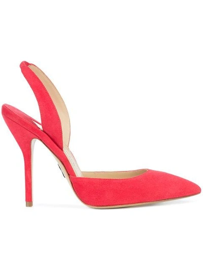 Shop Paul Andrew Slingback Pumps In Red